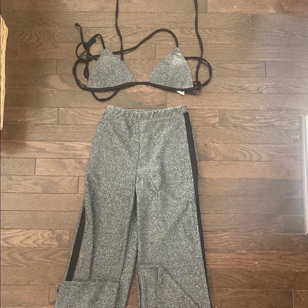 Gray Women's Pants & Jumpsuit Set